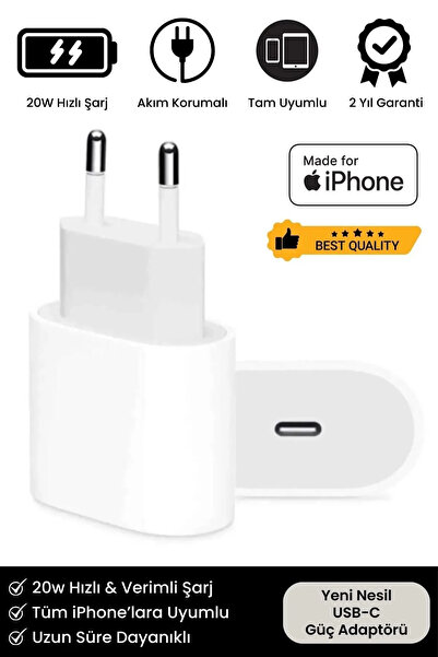 Carlburn iPhone Tüm Serilere Uyumlu 20w Hızlı Şarj Aleti 7 8 X 11 12 13 14 15...