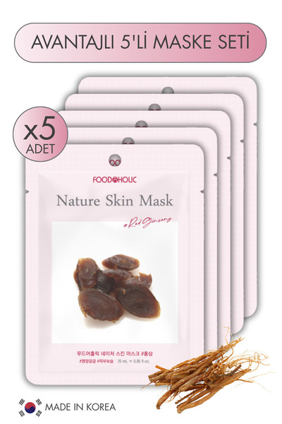 FOODAHOLIC Avantajlı Kırmızı Ginseng Özlü Aydınlatıcı ve Nemlendirici Vegan Y...