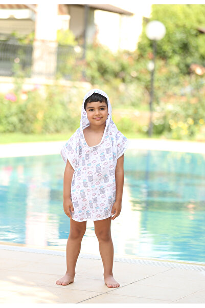 Lunanino موسلين مقنعين الطفل المعطف الملك الدب