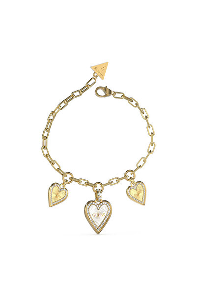 Guess JGUJUBB03235JWYGRHS سوار نسائي على شكل قلب
