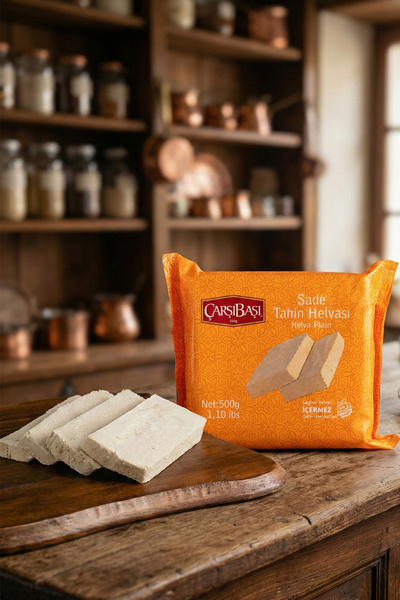 çarşıbaşı حلاوة الطحينة العادي الخالية من الغلوتين 500 جرام