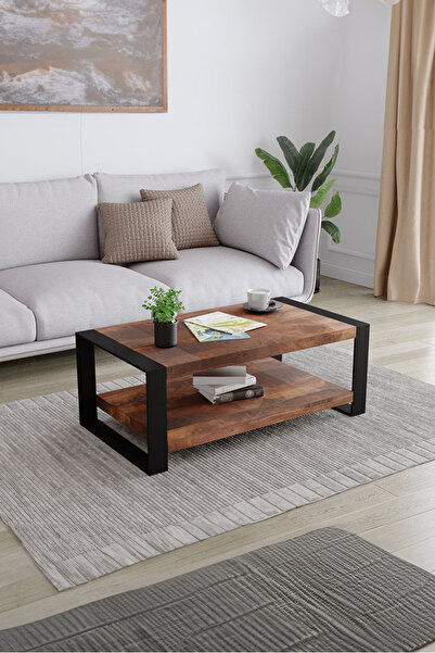 KIYMIK HOME 4007 Orta Sehpa Size Özel Üretim Gerçek Ağaç - Ceviz