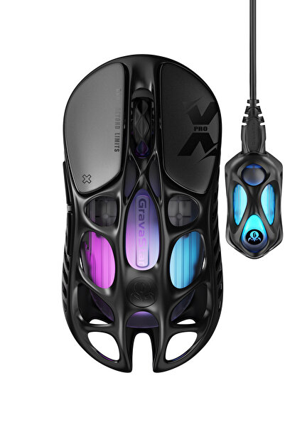 Gravastar Mercury XPro Rgb 32K Dpı Optik Gaming Mouse+8K Dongle Kablosuz Prog...