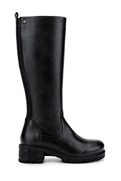 Tamer Tanca حذاء كاجوال أسود من الجلد الطبيعي للنساء