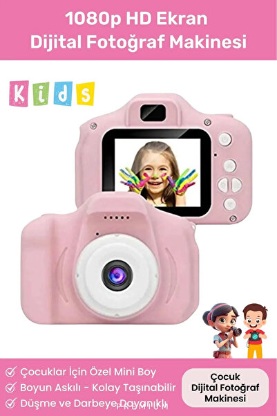 Carlburn Yeni Nesil Çocuk Dijital Mini Fotoğraf Video Makine Erkek Kız Çocukl...