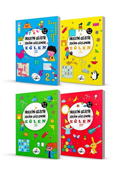 Çocuk Gezegeni Dikkatini Geliştir. Zekanı Güçlendir ve Eğlen 6-7 Yaş - 4 Kitap