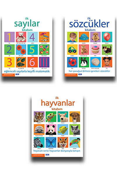 Parıltı Yayıncılık İlk Sayılar. Sözcükler ve Hayvanlar Kitabım - 3 Kitap