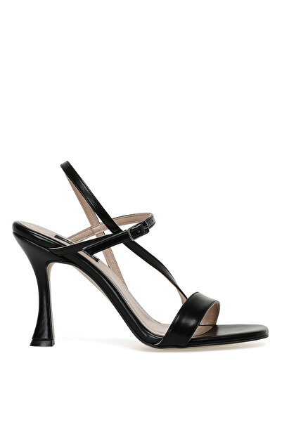 Nine West Černé dámské sandály na podpatku 3fx