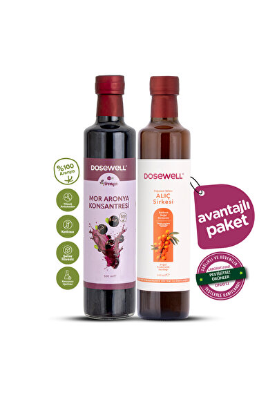 Dosewell Mor Aronya Konsantresi ve Alıç Sirkesi | Doğal Konsantre & Fermantas...