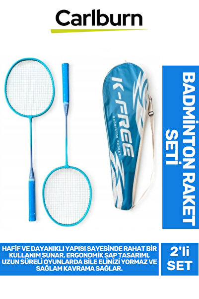 Carlburn Premium Lagan izdržljiv ergonomski reket za badminton sa čvrstim žic...