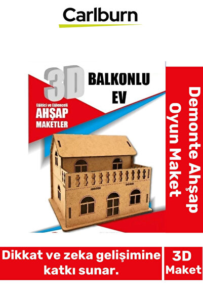 Carlburn 3 Boyut Eğitici Öğretici Zeka Geliştirici Boyanabilir Ebeveyn Çocuk ...