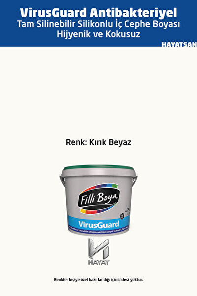 Filli Boya VirusGuard --Tam Silinebilir - Yıkanabilir Silikonlu İç Cephe Boya...
