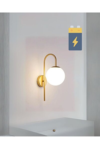 Ömür Avize pilli camlı aplik