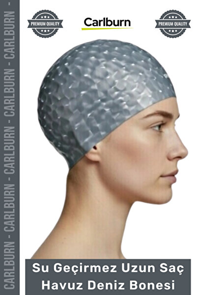 Carlburn #Bone Duga kosa Protivklizno Vodootporno Nepropusna kapa za plivanje...