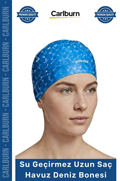 Carlburn # Bone Long Hair Non-Slip Waterproof Leak-Proof Swimming Pool Sea Ca...