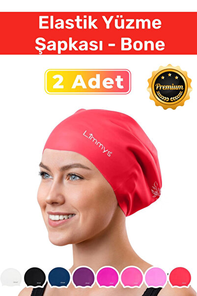 Carlburn Premium Su Geçirmez Silikon Yüzücü Havuz Ve Deniz Bonesi Elastik Yüz...