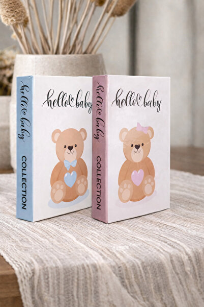 BGV HOME صندوق مفتوح من الداخل بمظهر كتاب مزخرف، قطعتين