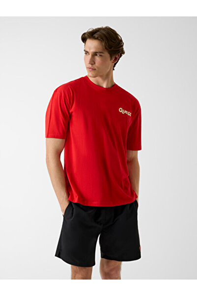 Guess Мъжка тениска Hawaiian с редовна кройка