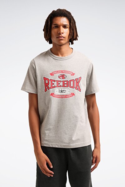 Reebok GS HS TRADITION TEE Gri Erkek Kısa Kol T-Shirt