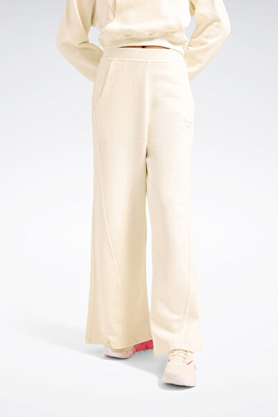 Reebok ICON ELEMENTS FT PANT Ekru Kadın Eşofman Altı