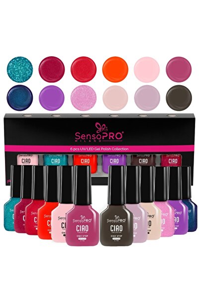 SensoPRO Milano Σετ 12 ημιμόνιμων βερνικιών νυχιών CIAO One Step, Spectacular...