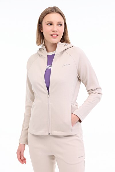 lumberjack Wl Mila 18Ct321 5Fx Beige Women's Tracksuit Top