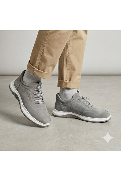 KOMCERO Чоловічі повсякденні черевики з еластичною підошвою, з ремінцем на шн...