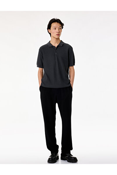Koton Viscose Blended Regular Fit Classic Fabric Trousers with Pockets