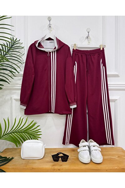 onix Burgundy Ladissa Double Set