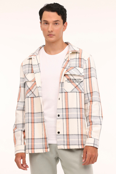 lumberjack Ανδρικό πουκάμισο ML GREYS 6OURB2017 4PR Salmon