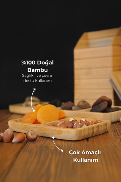 Bambum Ganberi 2 Bölmeli Çerezlik & Sosluk