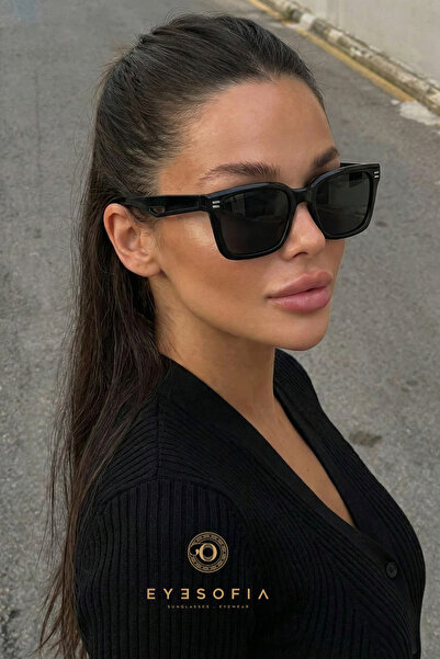 Eyesofia Lına Unisex Black New Season Popular Sunglasses