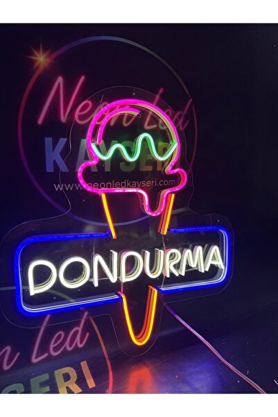 NEON LED KAYSERİ Dondurma Neon Led Tabela Duvar Lambası