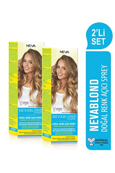 Nevablond 2'Lİ SET Doğal Renk Açıcı Sprey (vegan) (150ml x 2 adet)