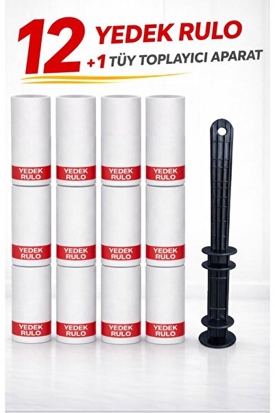 Galeriyo Tüy Toplayıcı Aparat + 12 Adet Yedek Rulo (360 Yaprak)