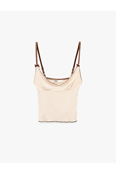 Koton V Yaka Kolsuz Rahat Kalıp Viskon Pijama Üstü