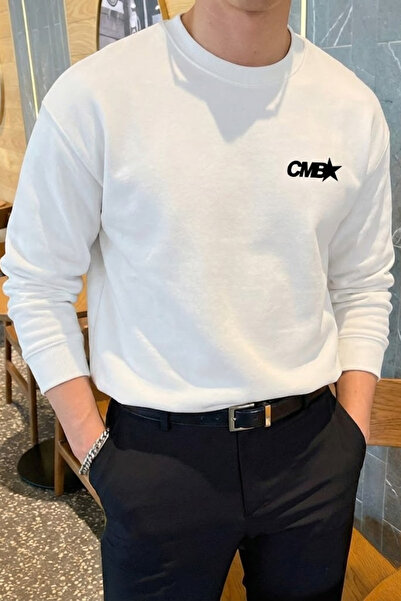 COMBİNE MİCHAİL Мъжка CMB печатна широка блуза в цвят екрю