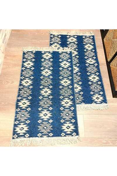 OEM 1+1 Covoare traditionale,iuta, dimensiunea 60x90cm, albastru si crem, mod...