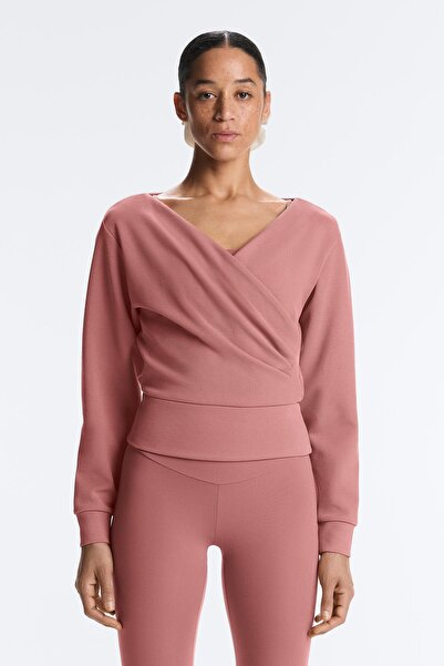 Oysho Çapraz rib modal brushed sweatshirt