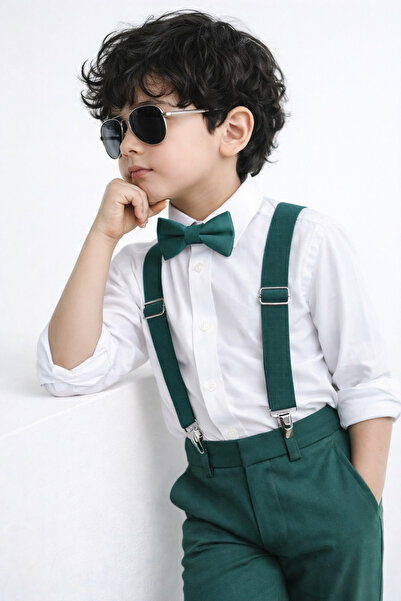 Algitsin O L A Dečija vješalica za pantalone + set leptir mašne + Elastično 1...