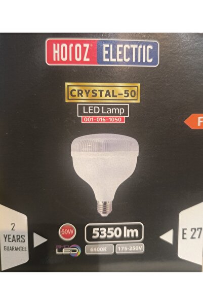 Horoz Elektrik CRYSTAL-50 50 WATT 5000 LÜMEN KRİSTAL TORCH AMPUL