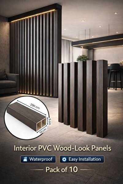 MADA بديل الخشب داخلي WPC مقاوم للماء حزمة 10 قطع