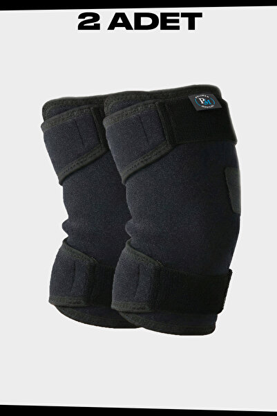 POLİMED واقي ركبة مسطح، قطعتان، تصميم تشريحي، مقاس قياسي قابل للتعديل للركبة