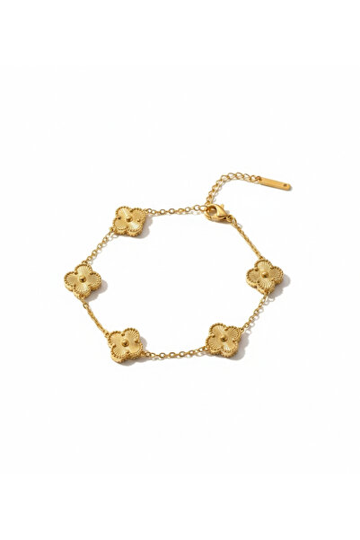 Handmade Bratara Premium stil Trifoi Gold