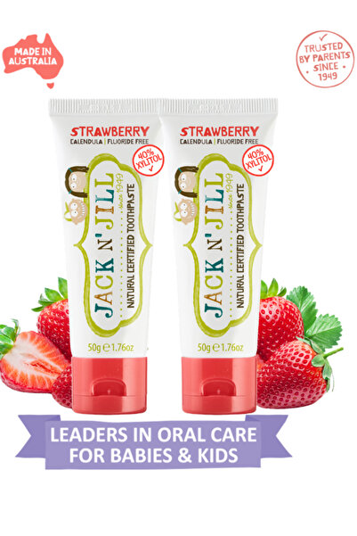 Jack N'Jill Jack N Jill Doğal Sertifikalı Çilek Aromalı Diş Macunu 50 gr X 2 ...