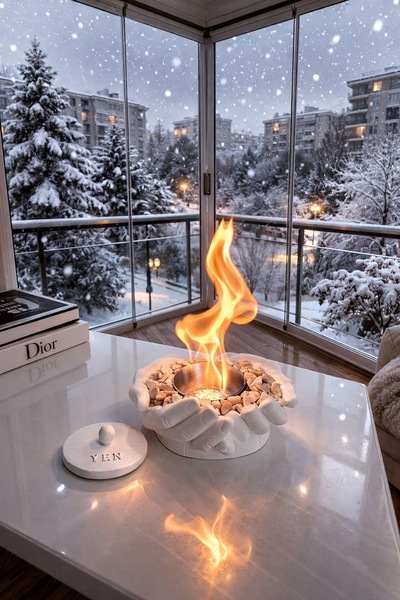 shop DekoratifEl,Avuç,Masa Üstü Şömine