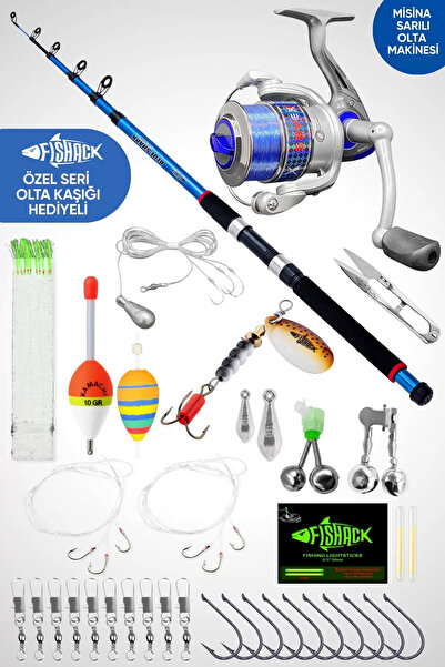 Fishack 35 Parça Tam Takım Olta Seti - 300cm Kamış 30-60GR / 40'lık Makine (M...