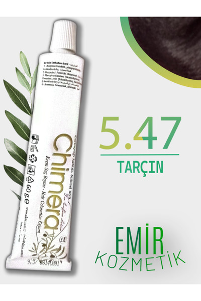 CHİMERA Yarı Bitkisel Saç Boyası No 5.47 - Tarçın 60ml