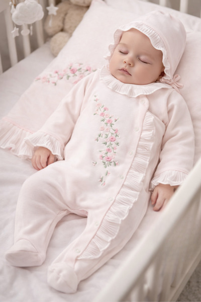 Naka Concept مجموعة مستلزمات المستشفى الفاخرة للفتيات الرضع من ياسمينا روز، ه...