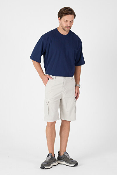 twentyfive25 Ανδρικό σορτς κάπρι με κανονική εφαρμογή και τσέπες cargo